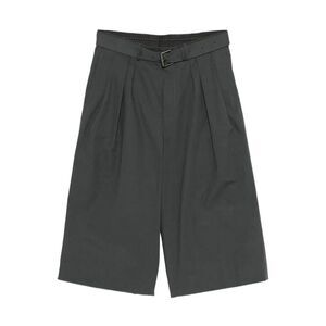 Dries Van Noten Men Preaches Belted Cotton Poplin Bermudas